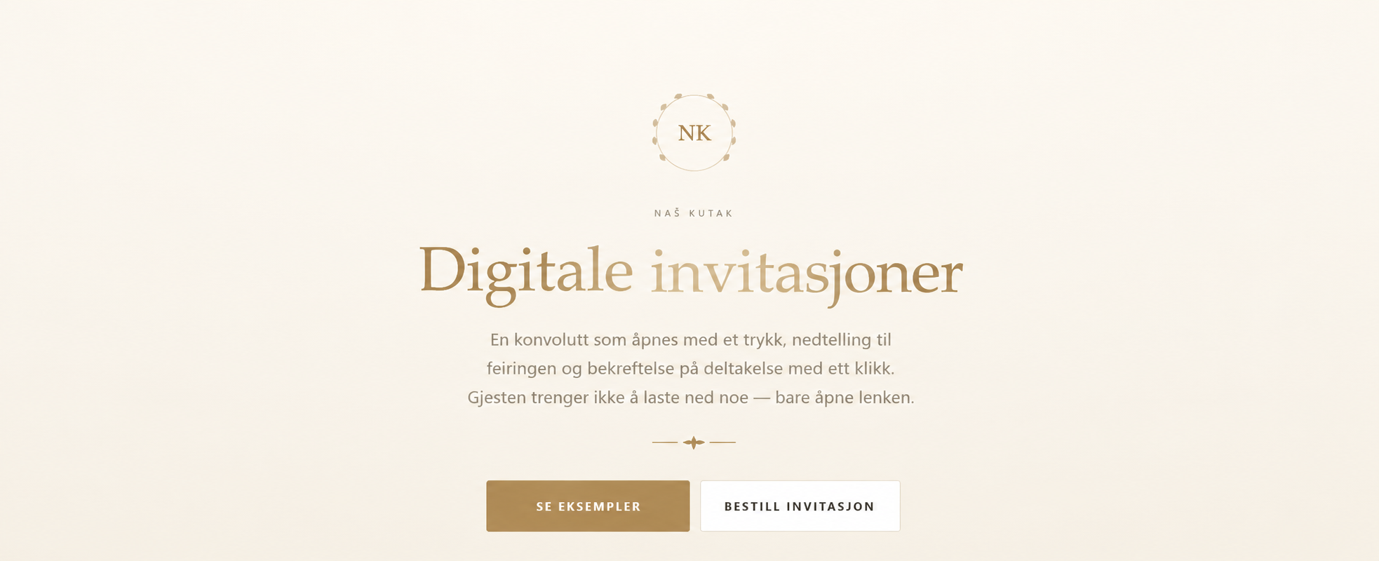 Naš Kutak — skjermbilde av nettsiden